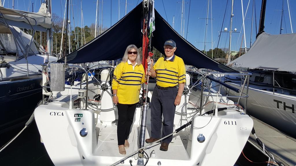 Denise and Colin Wilson aboard Never a Dull Moment - SeaLink Magnetic Island Race Week 2017 ©  Andrea Francolini / SMIRW